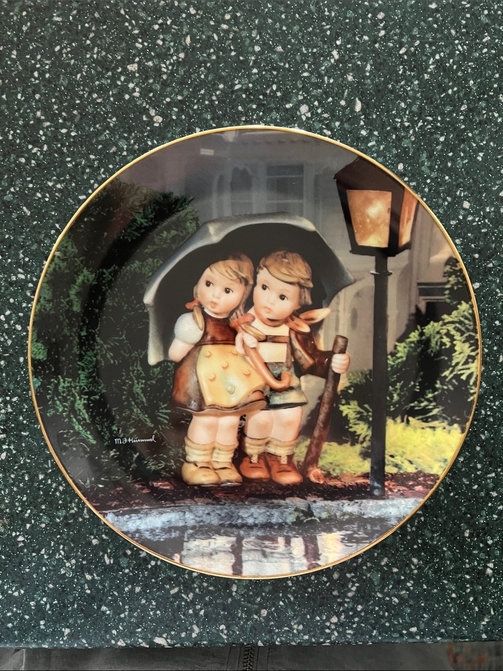 M.J.Hummel “Stormy Weather” Plate